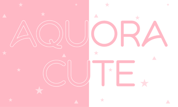 Aquora Cute: A Typographic Joyride for Modern Designers