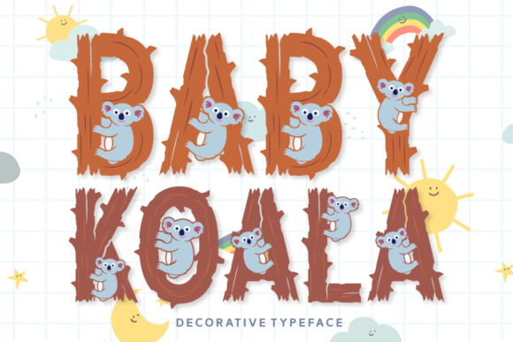 Baby Koala: A Charming Font for Playful Design Projects