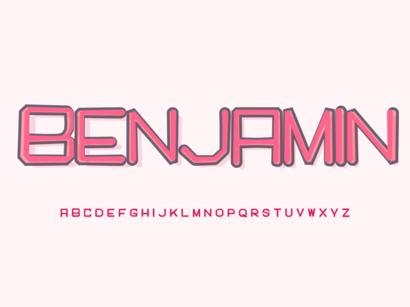 Benjamin: A Joyful Display Font for Creative Projects