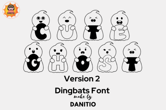 Cute Ghost Version 2: A Charming Halloween Font