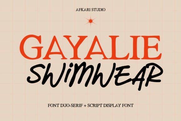 Gayalie Swimwear: The Font Duo for Modern Brand Elegance