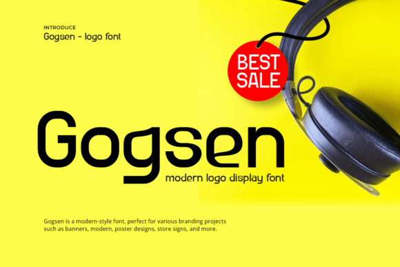 Gogsen Font: A Modern Typeface for Clean Branding