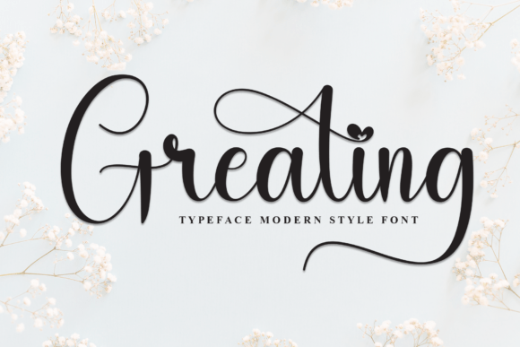 Greating Font: Elevating Modern Calligraphy in Design