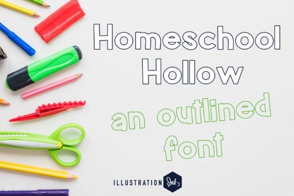 Homeschool Hollow: A Unique, Colorable Sans Serif Font