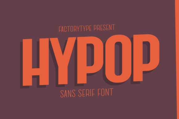 Hypop: A Modern Retro Font for Bold Visual Design
