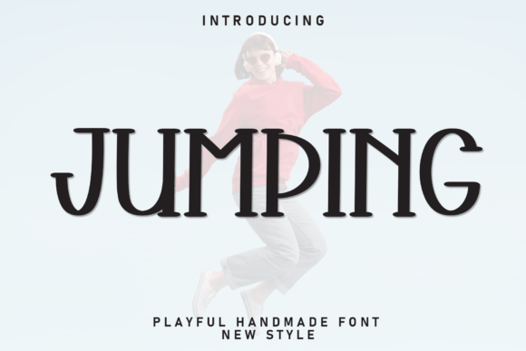 Jumping and Jumping: A Playful Handmade Font