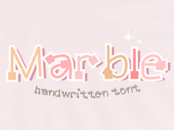 Marble: A Whimsical Typeface for Playful Designs
