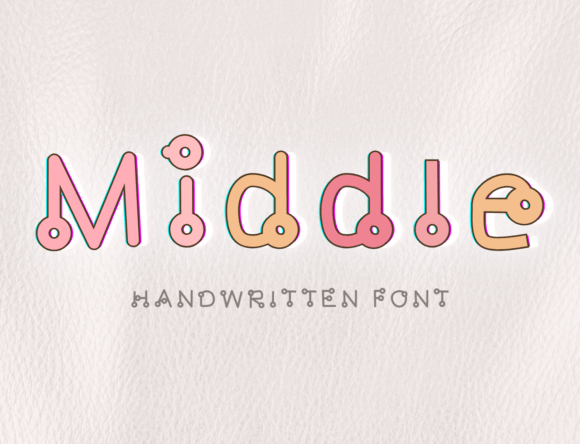 Middle: Crafting Distinctive Design with Unique Typography