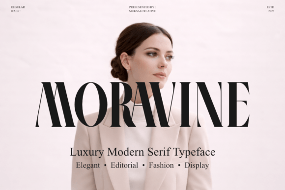 Moravine: The Serif Typeface for Modern Editorial Elegance