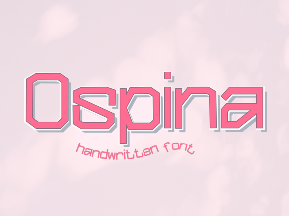 Ospina: The Square Handwritten Font for Modern Design