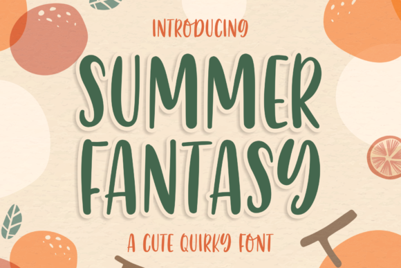 Summer Fantasy: A Playful Font for Vibrant Design