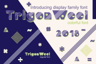 TrigonWeel: The Geometric Color Font for Bold Visual Impact