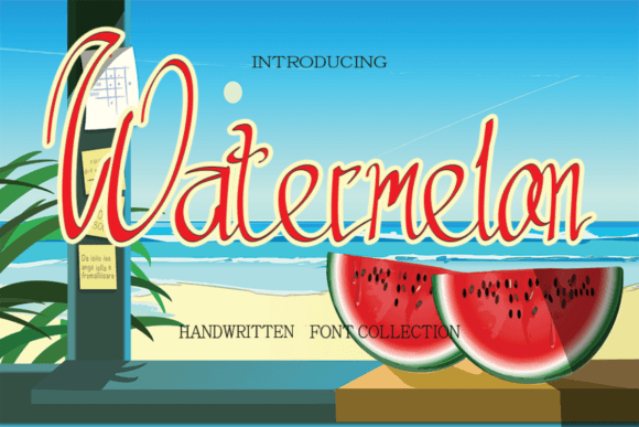 Watermeon: A Color Font for Summer-Inspired Design